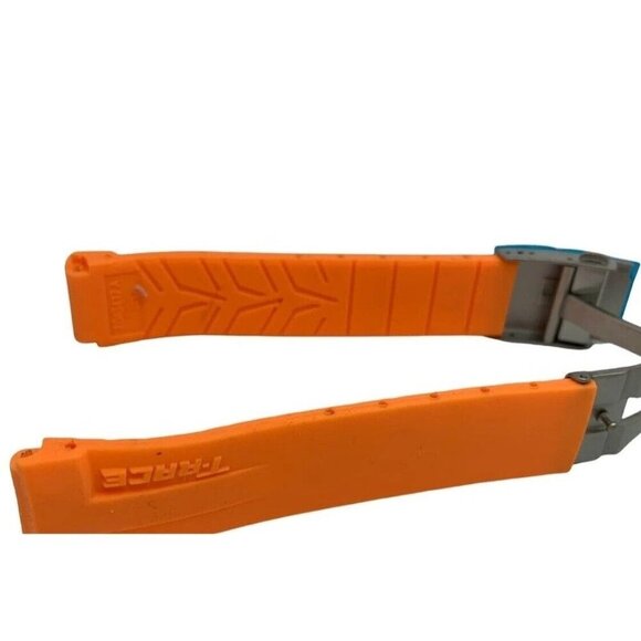 Men's Watch Band For Tissot T-Race Replacement Orange Rubber Strap 21mm - Picture 1 of 7